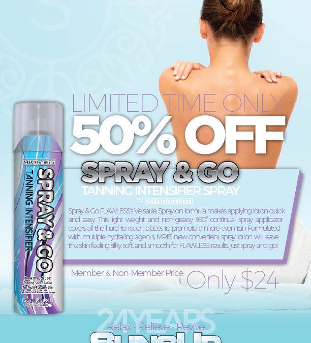 50% Off Spray & Go!!