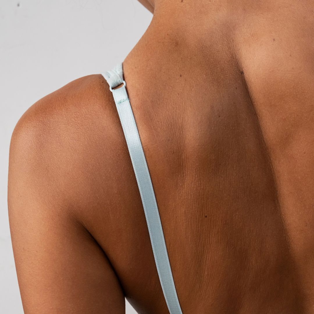 woman after spray tanning