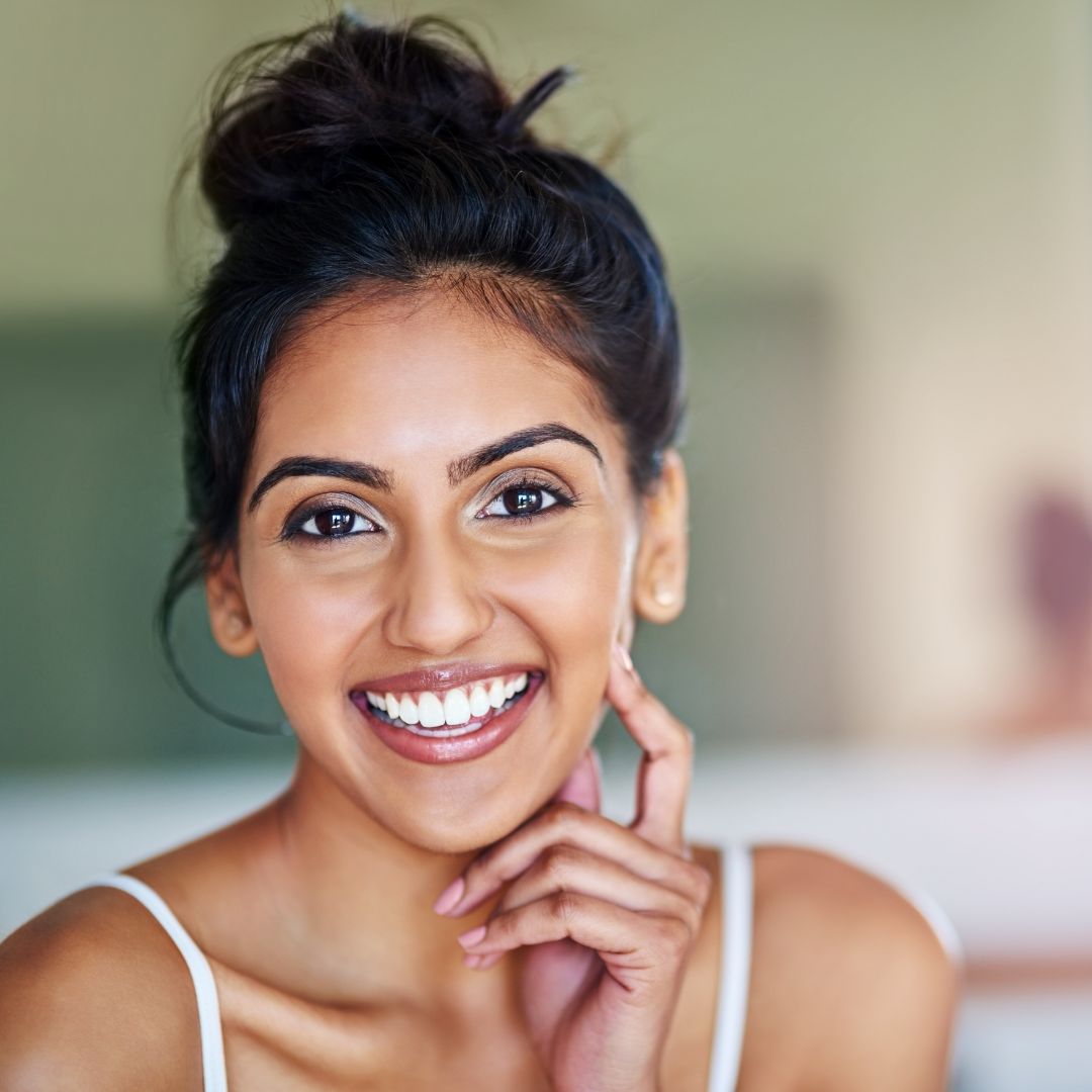 woman with youthful skin