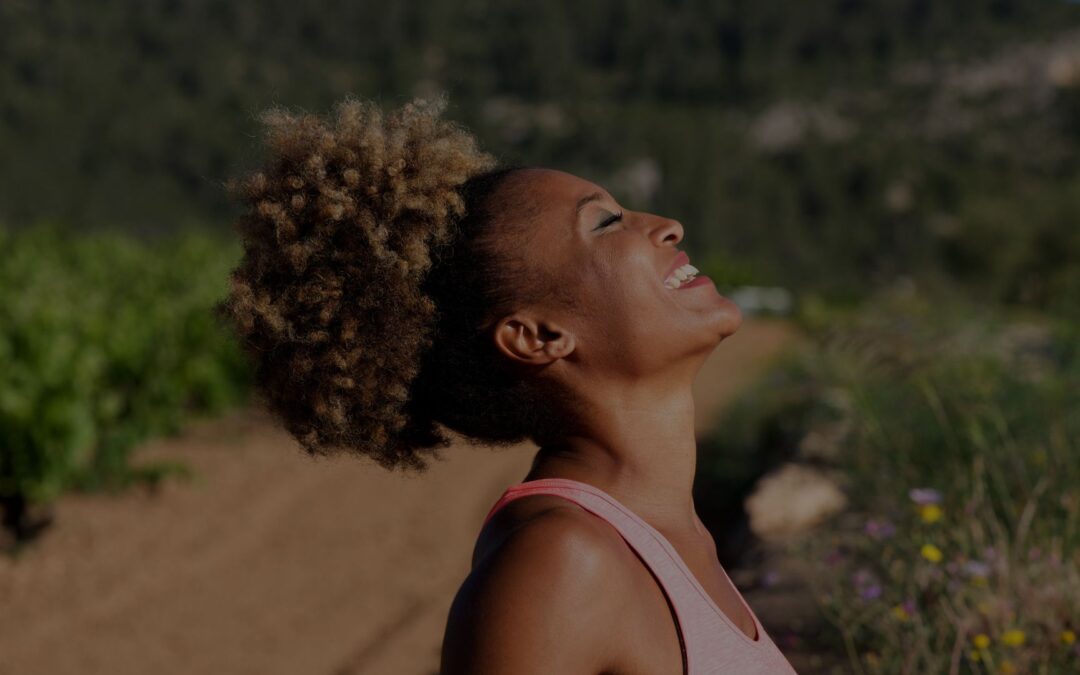 woman enjoying the outdoors