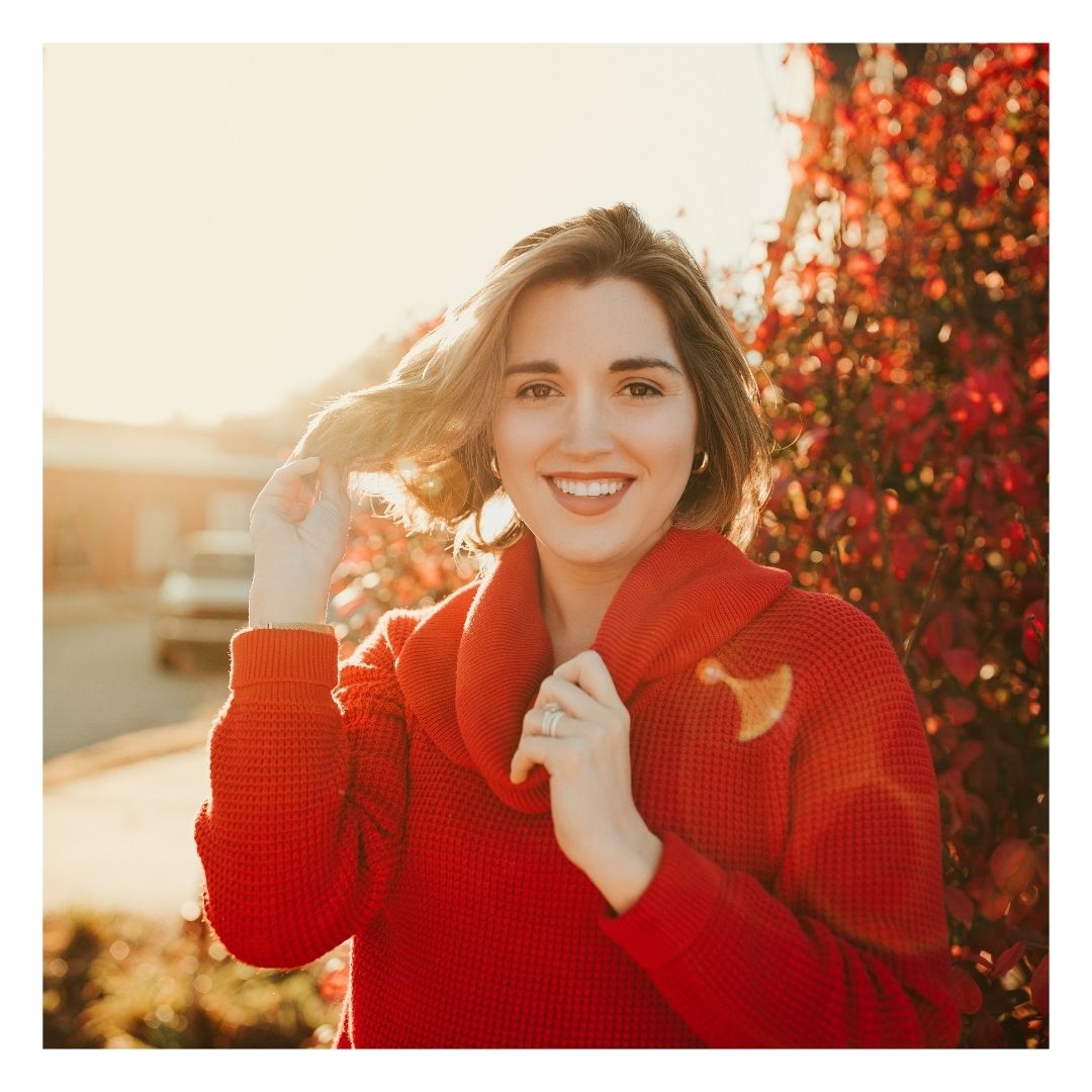 tan woman in fall