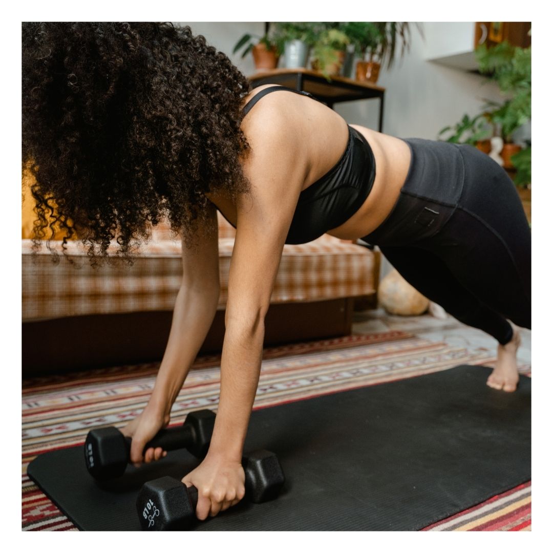 woman working out